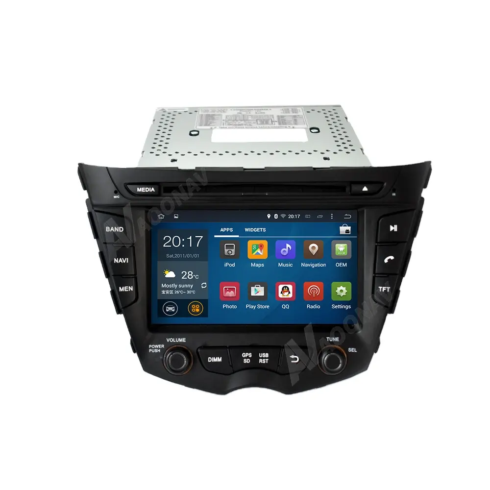 2 DIN Android stéréo autoradio lecteur DVD POUR Hyundai i30 2012 + voiture autoradio audio automatique GPS navigation ruban enregistreur unité de tête