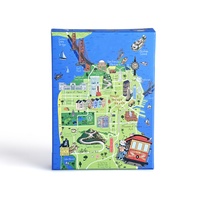 Rompecabezas Personalizado Impreso OEM y ODM de 1000 Piezas, Juego Educativo de Lujo para Adultos, Rompecabezas de Mapa