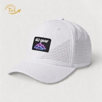 Casquette Trucker 6 Panneaux en Maille Respirante 4U Gear, Réglable, Unisexe Adulte, pour Voyage et Loisirs en Extérieur, Quatre Saisons, Logo Blanc sur le Devant