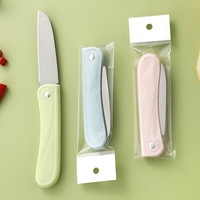 Couteau à fruits pliable en acier de 3 pouces, petit couteau à éplucher les légumes portable