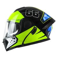 Casque de moto à visage ouvert certifié DOT - Fermeture à dégagement rapide, léger, ABS, double visière transparente/fumée, toutes saisons