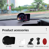 Precio de promoción Nuevo F15 HUD Universal Car GPS Auto Display Diseño moderno LCD Car Gauge para temperatura OBD2 para automóviles