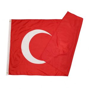 2026 Eventos deportivos 90x150cm Bandera Nacional Turca Venta al por mayor Poliéster Bandera de Turquía - Product Image 3