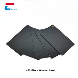 Thân thiện với môi lập trình RFID thông minh chip thẻ 1K PVC Laser khắc NFC tre đen bằng gỗ kinh doanh/khách sạn thẻ chìa khóa - Product Image 3
