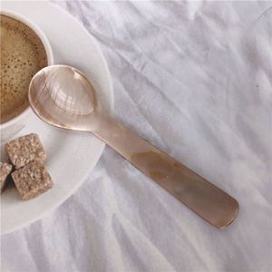 Cuillère à glace en coquillage écologique et légère LVYA, ustensile de table créatif pour caviar, manche court, pour la maison et l'hôtel (vente en gros) - Product Image 4