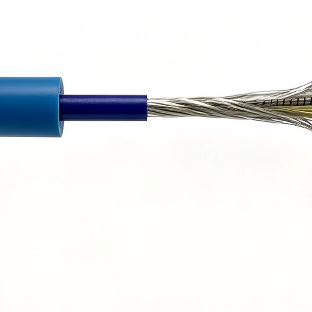 Mine Composite Power Control Cable, Multi-conductor Hybrid Cable With Aluminum Power  Wires, Anti-pull PVC Outer Sheath Cable