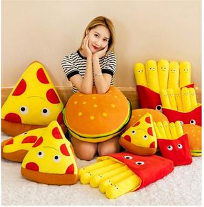 Jouets en peluche en forme de pizza de dessin animé, coussin en peluche doux pour enfants, cadeaux d'anniversaire - Product Image 5
