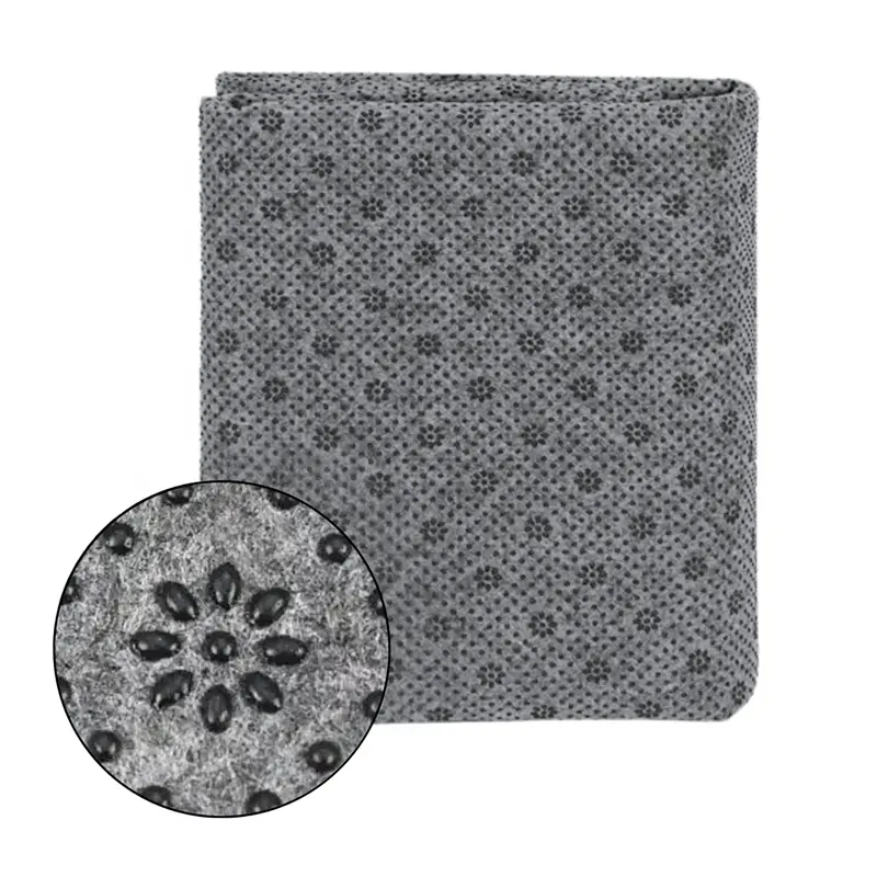 Hars Pruim Bloesem Patroon Vilt Rugdoek Polyester Niet-Geweven Antislip Rubber Dot Vilt Stof Voor Vloertapijt