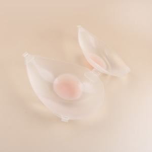 Sujetador Invisible de talla grande con forma de gota de agua para mujer, una pieza, sin costuras, Sexy, patrón Floral, silicona, diseño en V profundo, choque de colores - Product Image 2