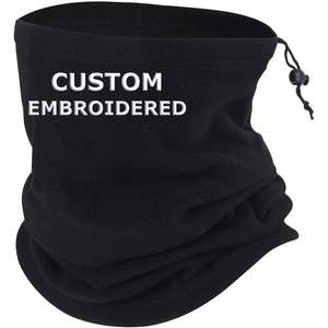 Gorro de esquí bordado personalizado 2025 y polaina de cuello polar para clima frío senderismo bufanda más cálida para la cara - Product Image 5