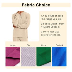 ชุดเซ็ตเสื้อผ้าผู้ชาย 2 ชิ้น ลายพิมพ์สปอร์ต สไตล์สปริง แห้งเร็ว เสื้อยืดแขนยาวคอริบ ซิป ¼  พร้อมกางเกงจ็อกเกอร์เอวยางยืด - Product Image 2