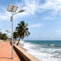 Lampe solaire de rue étanche IP65, 60W 80W 120W LED, télécommande, éclairage extérieur pour éclairage routier nocturne