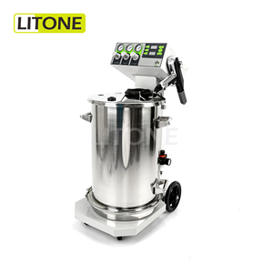 Línea de sistema de equipo de producción de pulverización de pintura y recubrimiento automático con mini tolva con pistola de polvo para acabado metálico - Product Image 2