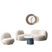 W098 # Canapé combiné moderne haut de gamme de style européen avec structure en bois et rembourrage en mousse pour hôtels, écoles, centres commerciaux et réceptions.