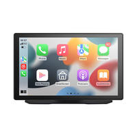 Écran de navigation portable sans fil CarPlay Android Auto de 9 pouces avec enregistreur DVR double caméra avant 2K et arrière 1080P