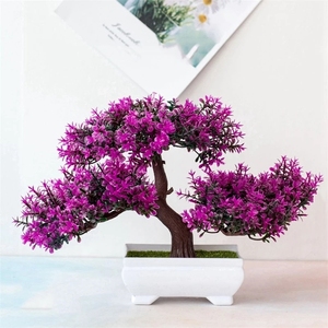 Plantas Artificiales de Plástico, Bonsái, Árbol Pequeño en Maceta, Planta en Maceta, Flor, Decoración para el Hogar, Mesa, Jardín, Adornos - Product Image 1