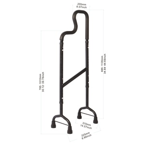 ไม้เท้าปรับระดับความสูงได้สำหรับขึ้นบันได, ไม้เท้าช่วยเดินสำหรับผู้สูงอายุ, ราวจับช่วยพยุงขึ้นบันไดในบ้าน, อุปกรณ์ช่วยเคลื่อนที่สำหรับผู้สูงอายุ ขายส่ง - Product Image 6