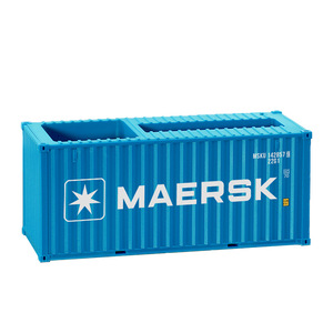 Porte-stylos en forme de conteneur maritime, 20,7x8,5x9cm, en ABS, rangement de bureau, porte-cartes de visite, cadeau créatif - Product Image 5