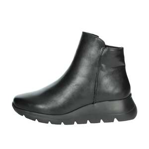 Botín de Cuero Negro para Mujer, Zapato Cómodo y a la Moda - Product Image 1