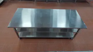 Hotel Commercial Easy To Install 304 Stainless Steel 3 Layer Cart Table