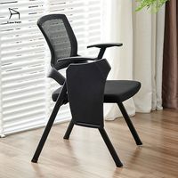 Chaise pliante multifonctionnelle EaseNeat pour bureau, salle de formation et salle de conférence, épaisseur 1,22, avec bureau intégré, chaise de bureau, chaise d'apprentissage