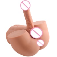 Meistverkaufter Realistischer Masturbationsbecher für Frauen und Homosexuelle, Halber Männlicher Torso mit Großem Dildo, Sexspielzeug-Puppe