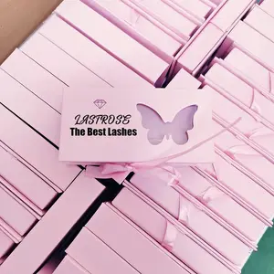 Butterfly lash box wholesale popular eyelash case manufacturer private label empty lash cases for mink lashes