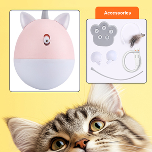 Juguete interactivo automático para gatos, varita de infrarrojos oscilante, suministros para mascotas, USB multifunción de autojuego para gatos de interior, juguete chirriante - Product Image 5