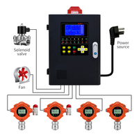 Détecteur de fuites de gaz industriel fixe Co Co2 Sf6 Ph3 Méthane Ch4 oxyde d'hydrogène Ammoniac H2S Lpg Détecteur système d'alarme