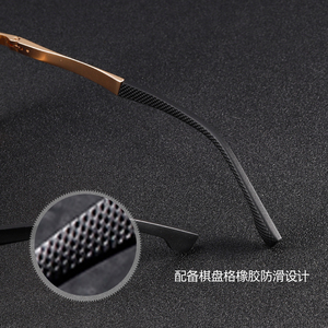 Gafas de Sol de Diseño para Hombre, Metálicas, Vintage, para Conducir, con Protección UV400, Polarizadas, TAC, Doradas y Plateadas - Product Image 5