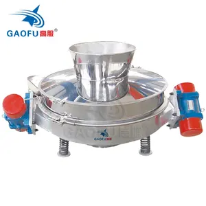 industrial sieves fine powder sifter double source single deck vibrating screen machine