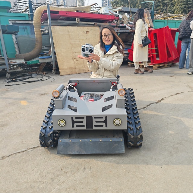 High Mowing Machine Robotic Lawn Mower Cordless 4-Stroke Industrial Grade Satellite GPS Remote Control 196cc Grass Box