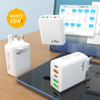 Prise EU US UK 65W Charge rapide USB C Chargeur 65W Type C Charge rapide QC3.0 Chargeur de téléphone portable pour Huawei/Xiaomi/Samsung
