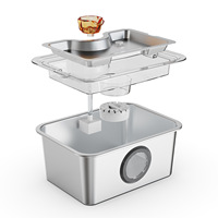 Bebedero Automático para Mascotas de Acero Inoxidable Premium - Capacidad de 11L, Bomba Ultrasilenciosa, Filtro Inteligente LED, Resistente al Agua, Alimentado por USB