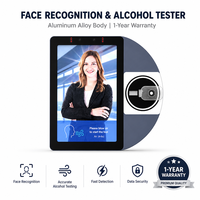 Perangkat Akses Pengenalan Wajah Panel Sentuh Android dengan Deteksi Alkohol untuk Manajemen Pintu Masuk Pabrik Bir