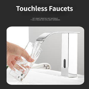 صنبور ذهبي أوتوماتيكي 2 في 1 بمستشعر للحمام بدون لمس - Product Image 4