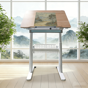 Muebles Escolares, <span class=keywords><strong>Mesa</strong></span> de Dibujo Ergonómica Ajustable, Escritorio con Inclinación Manual para el Hogar y la Oficina - Product Image 1