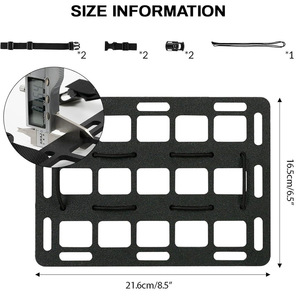 Organizador Táctico para Reposacabezas de Vehículo, Tablero Molle con 12+ Compartimentos, Material ABS para Asientos de Auto, Vehículos Todoterreno, Interior - Product Image 5
