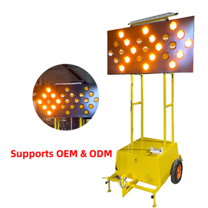 Señalización LED de Seguridad Vial con Energía Solar, Plegable, Elevable, Montada en Remolque, con Clasificación IP65, No Reflectante - Product Image 2