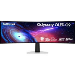 สำหรับจอภาพเกมมิ่ง Samsung Odyssey OLED (G93SC) ขนาด 49 นิ้ว แบบโค้ง 2K QD-OLED 240Hz 0.03ms DQHD รองรับ G-Sync สำหรับ AMD FreeSync PC - Product Image 1