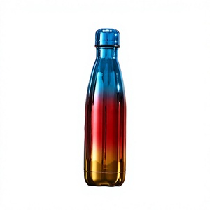 Bouteille isotherme de luxe en acier inoxydable plaqué or 2026, 500 ml, avec logo personnalisé, isolation thermique 12-24h, pour l'extérieur - Product Image 1