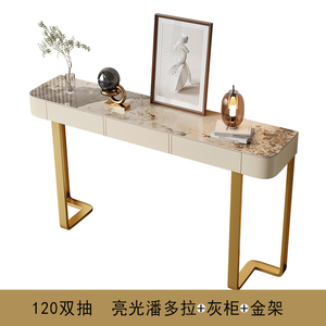 Mesa de consola de control de entrada lujosa Simple creativa moderna mesa de cola estrecha montada en la pared para <span class=keywords><strong>pasillo</strong></span> o esquina de entrada - Product Image 4