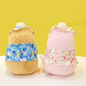 30cm chất lượng cao capybara gối mùa hè Áo Tắm màu hồng áo sơ mi màu xanh Vịt bơi vòng mới capybara Thú nhồi bông đồ chơi - Product Image 3