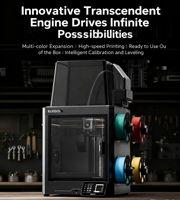 Imprimante 3D FDM ELEGOO Centauri Carbon 2 à vitesse d'impression rapide CoreXY 500 mm/s avec caméra intégrée, multi-couleurs automatique