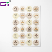 Autocollants ronds personnalisés professionnels avec logo, imprimés UV, étiquettes en vinyle imperméables pour emballages alimentaires, résistants à l'huile et aux rayures