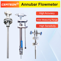 Flow meter tekanan diferensial industri dengan probe Pitot untuk gas cairan dan uap pipa besar Veliba Anuba