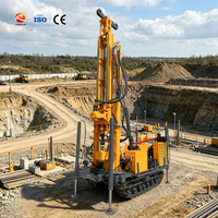 Foreuse hydraulique complète sur chenilles à entraînement supérieur pour l'exploration géologique de l'or, l'échantillonnage de sols et le forage de puits d'eau