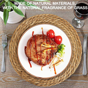 [Personalización disponible] Posavasos antideslizantes, tapetes aislantes para cocina, tapetes para cuencos, manteles individuales estilo occidental, redondos y tejidos - Product Image 4