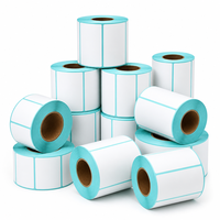 Rouleaux de papier thermique vierges pour étiquettes de balance électronique, autocollants de pesée pour codes-barres, adhésif puissant, vente en gros
