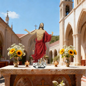 Figuras Religiosas Católicas de Resina Hechas a Mano y Pintadas a Mano, Recuerdos de Jesús Resucitado, Regalos de Año Nuevo, Venta al Por Mayor de Fábrica - Product Image 4
